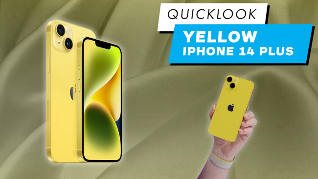 Dai un'occhiata al giallo iPhone 14 Plus