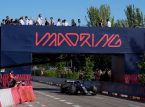 Charles Leclerc della Ferrari &egrave; il primo a compiere un giro completo sul circuito di F1 di Madring