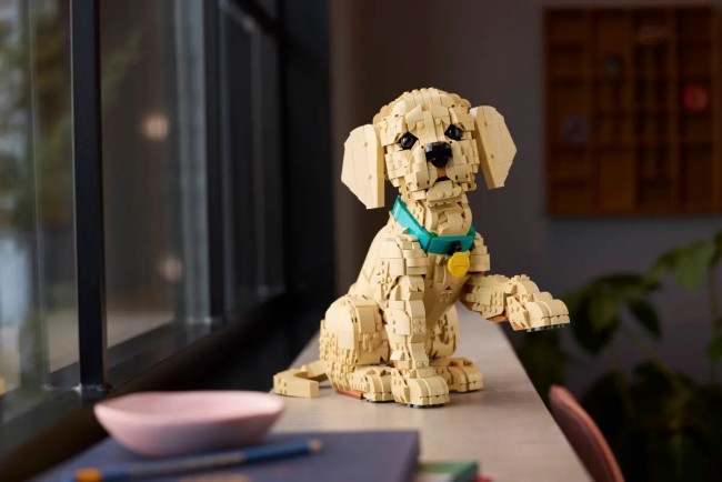 Lego presenta un adorabile set di cuccioli di Golden Retriever