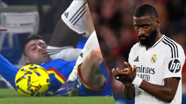 Il difensore del Real Madrid Antonio Rüdiger è accusato di un ginocchio intenzionale contro il rivale