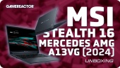 MSI Stealth 16 Mercedes-AMG Motorsport A13V (2024) - Unboxing